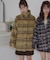 【umm.】チェックシャギーコート