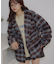 【umm.】チェックシャギーコート