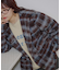 【umm.】チェックシャギーコート