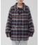 【umm./特別感ある一着】チェックシャギーコート