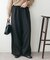 【総ゴム/あったか素材/ユニセックス】ウールライクベルト付きワイドパンツ