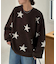 【ユニセックス】星柄ジャガードニット