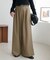 【こなれ感と快適さを両立】ウールブレンドワイドパンツ