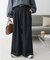 【こなれ感と快適さを両立】ウールブレンドワイドパンツ