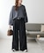 【こなれ感と快適さを両立】ウールブレンドワイドパンツ