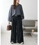 【こなれ感と快適さを両立】ウールブレンドワイドパンツ