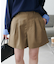 【洗濯可能/美シルエット】ウールブレンドショートパンツ