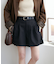 【洗濯可能/美シルエット】ウールブレンドショートパンツ