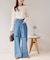 【SS先行予約】ライトデニムクラッシュワイドパンツ