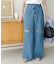 【SS先行予約】ライトデニムクラッシュワイドパンツ