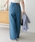 【SS先行予約】ライトデニムクラッシュワイドパンツ
