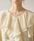シアーフリルブラウス