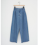 ライトデニムタックワイドパンツ