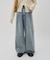 【SS先行予約/umm.】サイドレースデニムワイドパンツ《サイズ展開あり》