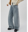 【SS先行予約/umm.】サイドレースデニムワイドパンツ《サイズ展開あり》