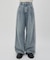 【SS先行予約/umm.】サイドレースデニムワイドパンツ《サイズ展開あり》