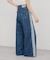【umm.】サイドレースデニムワイドパンツ《サイズ展開あり》