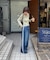 【umm.】サイドレースデニムワイドパンツ《サイズ展開あり》