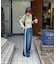 【umm.】サイドレースデニムワイドパンツ《サイズ展開あり》