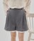 【umm./セットアップ対応】裾レースショートパンツ