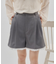 【umm./セットアップ対応】裾レースショートパンツ