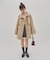 【umm.】配色ステッチトレンチコート