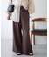 テックリネンベルト付ワイドパンツ《WEB限定カラーあり》