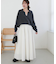 タックギャザーフレアスカート