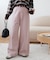カラーセミフレアパンツ