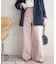 カラーセミフレアパンツ