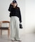 カラーセミフレアパンツ