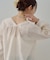 【Noka】袖口リブポケ付ブラウス