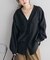 【Noka】袖口リブポケ付ブラウス