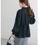【Noka】開襟ドロストチュニックブラウス