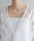 【Noka】コード刺繍レースノーカラーカーデ