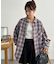 【Enlude】オンブレチェックオーバーシャツ《ユニセックス》