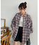 【Enlude】オンブレチェックオーバーシャツ《ユニセックス》
