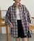 【Enlude】オンブレチェックオーバーシャツ《ユニセックス》