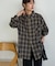 【Enlude】オンブレチェックオーバーシャツ《ユニセックス》