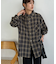 【Enlude】オンブレチェックオーバーシャツ《ユニセックス》