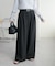 キュプラブレンド3タックワイドパンツ