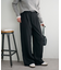 【Enlude】サイドベルト付きワイドパンツ