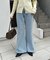 【umm.】スタースタッズフレアデニムパンツ
