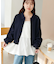 スポンディッシュ衿付Wジップカーディガン
