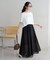シャイニーギャザーフレアスカート