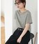 マルチボーダー5分袖