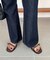 フラットナローラインサンダル