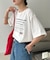 【Enlude】刺繍ニュースペーパーロゴTシャツ《ユニセックス》