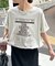 【Enlude】刺繍ニュースペーパーロゴTシャツ《ユニセックス》