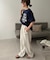 【Enlude】ヒビワレロゴヴィンテージライクTシャツ《ユニセックス》
